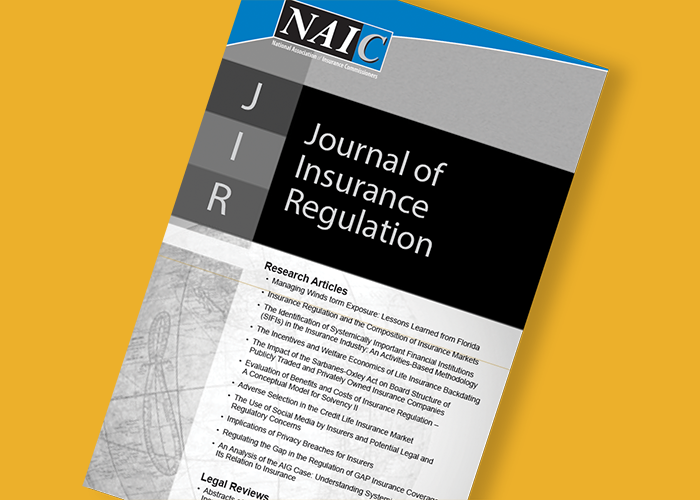 NAIC Journal of Insurance Regulation
