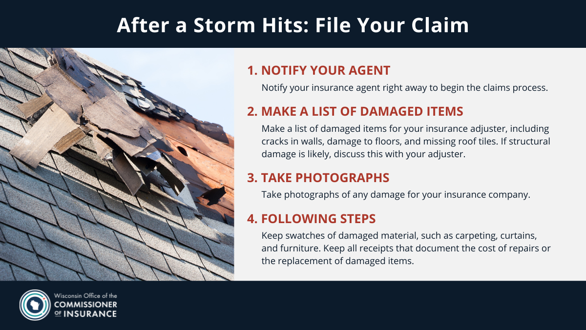 After a Storm Hits: File Your Claim
