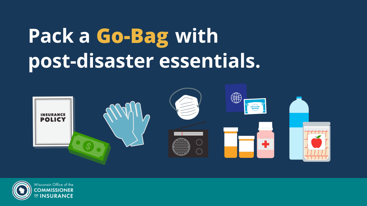 Pack a Go-Bag with post-disaster essentials