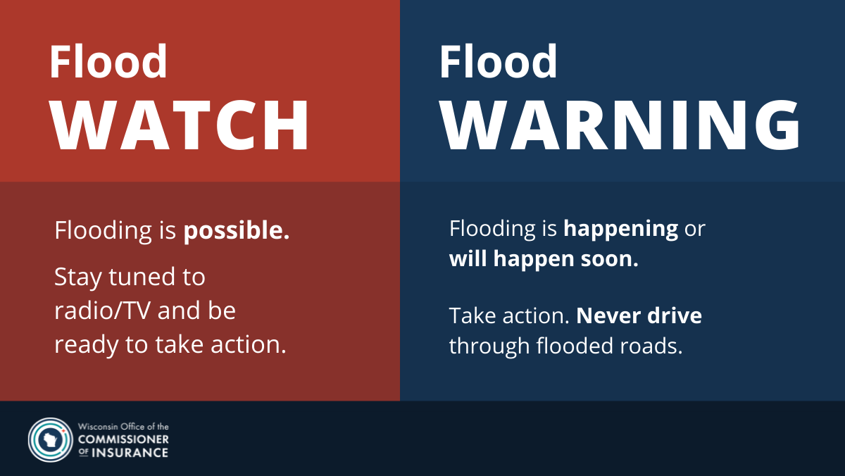 Flood Watch vs Flood Warning